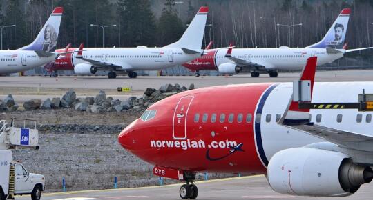 重启前挪威航空6月份的流量下降了97％