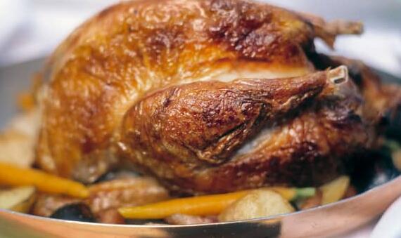 康沃尔母鸡和餐厅用餐 当前局势中感恩节的样子