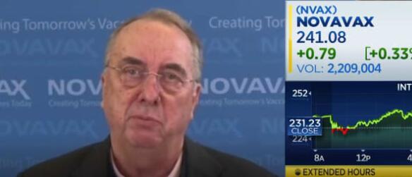 首席执行官表示Novavax希望最早在五月份获得FDA批准疫苗