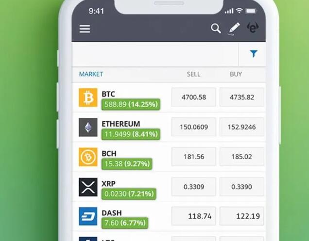 eToro使购买比特币和其他加密货币变得容易快捷