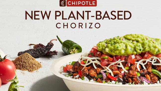 Chipotle正在两个市场测试无肉香肠替代品