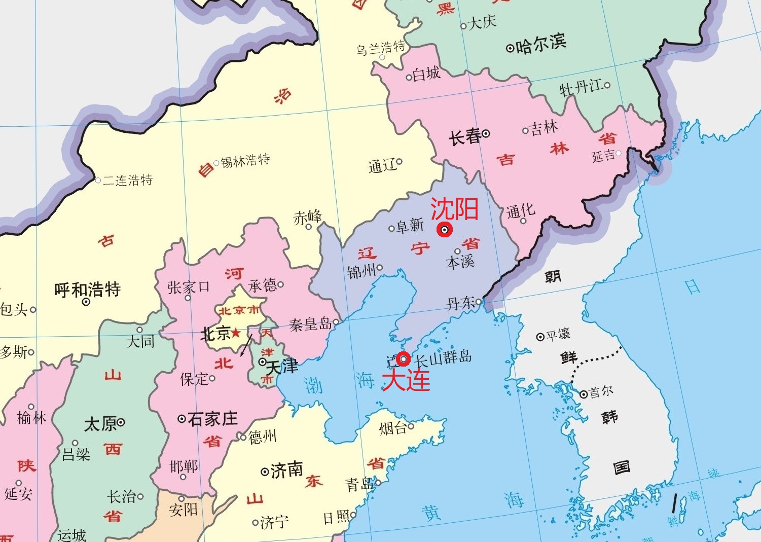 
一系列辽宁省地级市区划形成的故事，沈阳市、鞍山市、锦州市