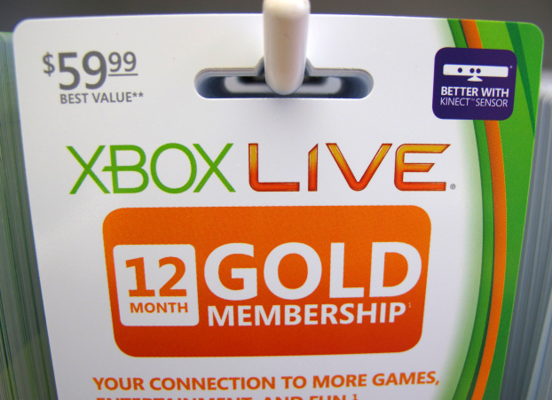 微软已停止出售12个月的Xbox Live Gold会员资格