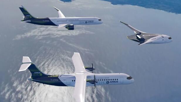 空客宣布零排放氢动力飞机的概念​​设计